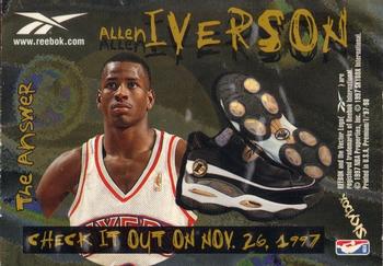 1997-98 SkyBox Premium #NNO Allen Iverson Back