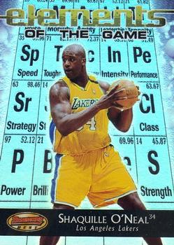 2000-01 Bowman's Best - Elements of the Game #EG1 Shaquille O'Neal Front