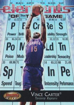 2000-01 Bowman's Best - Elements of the Game #EG3 Vince Carter Front