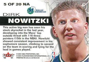 2000-01 E-X - Net Assets #5 NA Dirk Nowitzki Back