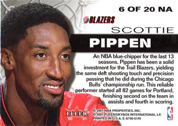 2000-01 E-X - Net Assets #6 NA Scottie Pippen Back