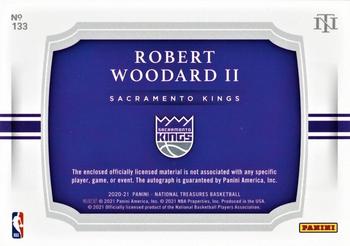 2020-21 Panini National Treasures #133 Robert Woodard II Back