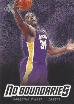 2000-01 E-X - No Boundaries #4 NB Shaquille O'Neal Front