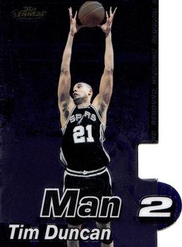 2000-01 Finest - Man to Man #MTM/2A Tim Duncan Front