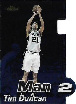2000-01 Finest - Man to Man #MTM/3A Tim Duncan Front