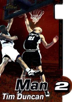 2000-01 Finest - Man to Man #MTM/4A Tim Duncan Front