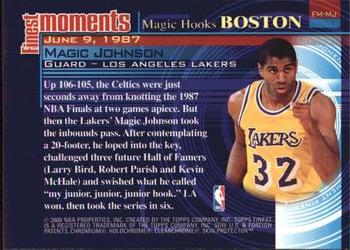 2000-01 Finest - Finest Moments #FM-MJ Magic Johnson Back