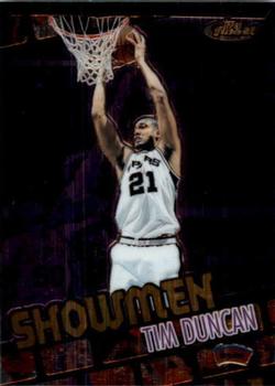 2000-01 Finest - Showmen #S3 Tim Duncan Front