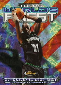 2000-01 Finest - World's Finest #WF4 Kevin Garnett Front