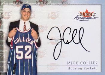2000-01 Fleer Tradition - Autographics #NNO Jason Collier Front