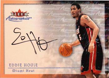 2000-01 Fleer Tradition - Autographics #NNO Eddie House Front