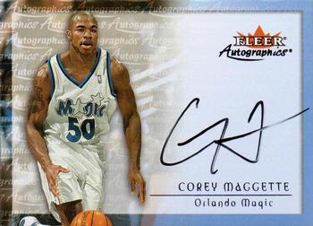 2000-01 Fleer Tradition - Autographics #NNO Corey Maggette Front