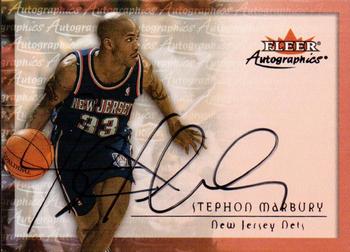 2000-01 Fleer Tradition - Autographics #NNO Stephon Marbury Front