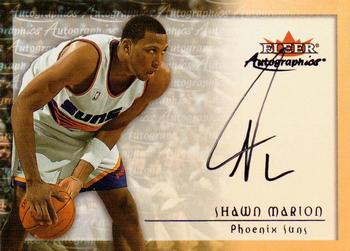 2000-01 Fleer Tradition - Autographics #NNO Shawn Marion Front