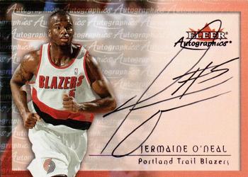 2000-01 Fleer Tradition - Autographics #NNO Jermaine O'Neal Front