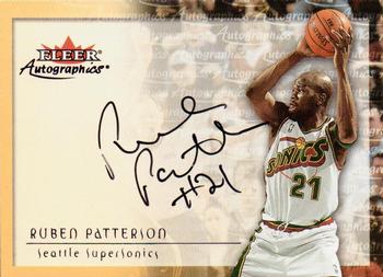 2000-01 Fleer Tradition - Autographics #NNO Ruben Patterson Front