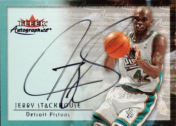 2000-01 Fleer Tradition - Autographics #NNO Jerry Stackhouse Front
