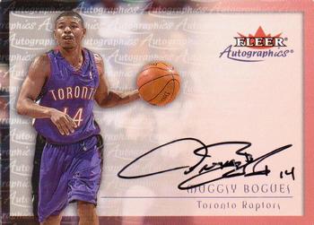 2000-01 Fleer Tradition - Autographics #NNO Muggsy Bogues Front