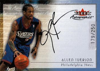 2000-01 Fleer Tradition - Autographics Silver #NNO Allen Iverson Front