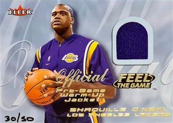 2000-01 Fleer Tradition - Feel the Game Gold #NNO Shaquille O'Neal Front