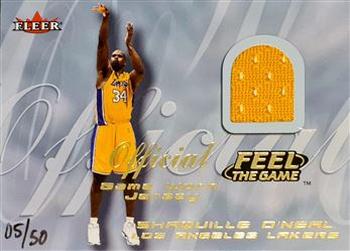 2000-01 Fleer Tradition - Feel the Game Gold #NNO Shaquille O'Neal Front