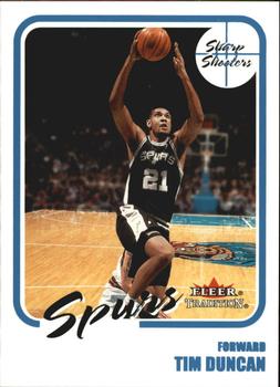 2000-01 Fleer Tradition - Sharpshooters #10 SS Tim Duncan Front