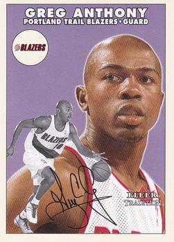 2000-01 Fleer Tradition - Stickers #NNO Greg Anthony Front