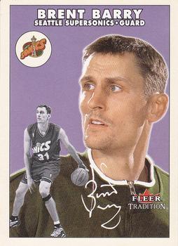 2000-01 Fleer Tradition - Stickers #NNO Brent Barry Front