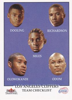2000-01 Fleer Tradition - Stickers #NNO Los Angeles Clippers Front