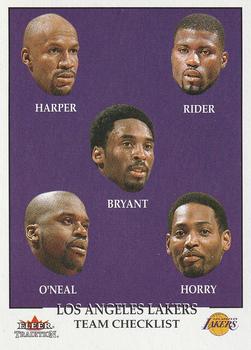 2000-01 Fleer Tradition - Stickers #NNO Los Angeles Lakers Front