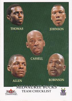 2000-01 Fleer Tradition - Stickers #NNO Milwaukee Bucks Front