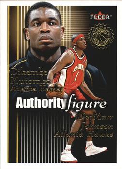 2000-01 Fleer Authority - Authority Figure #3 AF DerMarr Johnson / Dikembe Mutombo Front