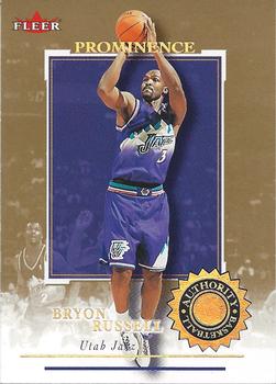 2000-01 Fleer Authority - Prominence SN125/SN75 #55 Bryon Russell Front