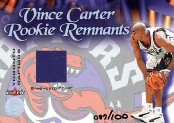 2000-01 Fleer Authority - Vince Carter Rookie Remnants #NNO Vince Carter Front