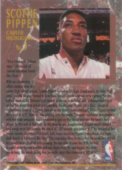 1992-93 Ultra - Scottie Pippen Career Highlights Autographs #3 Scottie Pippen Back