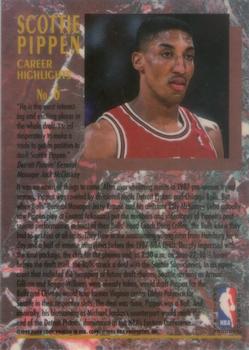 1992-93 Ultra - Scottie Pippen Career Highlights Autographs #6 Scottie Pippen Back