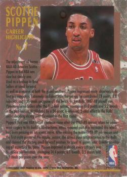 1992-93 Ultra - Scottie Pippen Career Highlights Autographs #7 Scottie Pippen Back