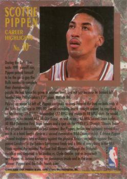 1992-93 Ultra - Scottie Pippen Career Highlights Autographs #10 Scottie Pippen Back