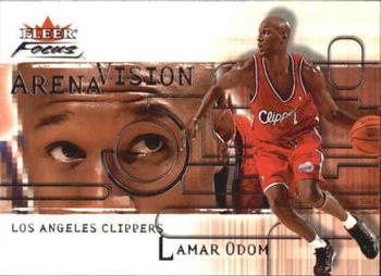 2000-01 Fleer Focus - Arena Vision #10 AV Lamar Odom Front