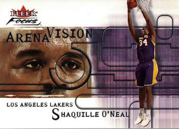 2000-01 Fleer Focus - Arena Vision #14 AV Shaquille O'Neal Front