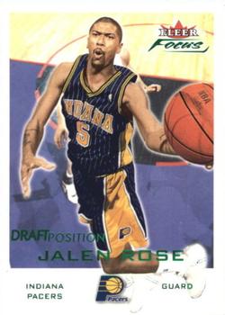 2000-01 Fleer Focus - Draft Position #77 Jalen Rose Front