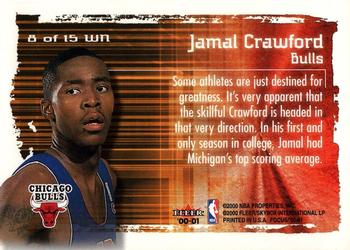 2000-01 Fleer Focus - Welcome to the NBA #8 WN Jamal Crawford Back