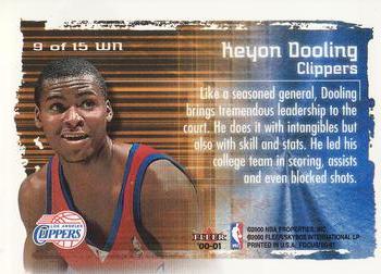 2000-01 Fleer Focus - Welcome to the NBA #9 WN Keyon Dooling Back