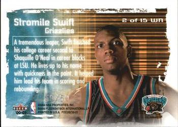 2000-01 Fleer Focus - Welcome to the NBA VIP #2 WN Stromile Swift Back