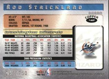 2000-01 Fleer Futures - Copper #42 Rod Strickland Back