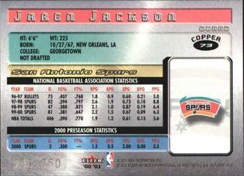 2000-01 Fleer Futures - Copper #73 Jaren Jackson Back