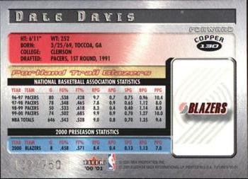 2000-01 Fleer Futures - Copper #130 Dale Davis Back