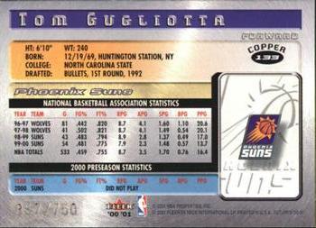 2000-01 Fleer Futures - Copper #133 Tom Gugliotta Back