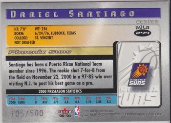 2000-01 Fleer Futures - Gold #244 Daniel Santiago Back