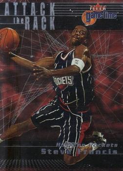 2000-01 Fleer Game Time - Attack the Rack #20 AR Steve Francis Front
